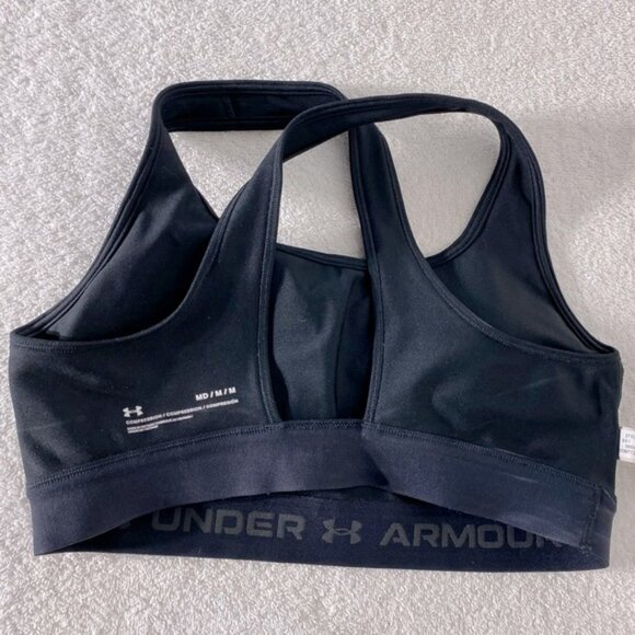 Under Armour Women's Black Compression Sports Bra M - Picture 10 of 11